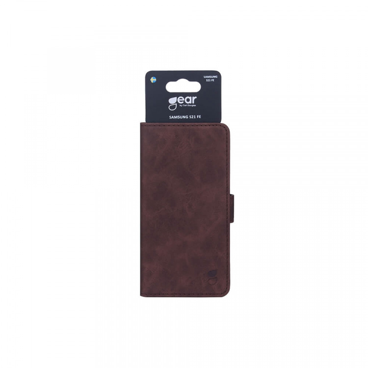 GEAR Mobile Wallet Brown Nubuck PU Samsung S21FE GEAR Mobile Wallet Brown Nubuck PU Samsung S21FE