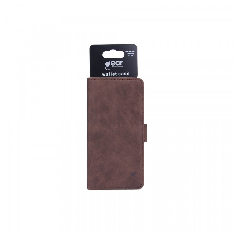 GEAR Mobile Wallet Brown Nubuck PU Samsung S21FE GEAR Mobile Wallet Brown Nubuck PU Samsung S21FE
