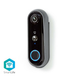 Nedis SmartLife Videodeurbel | Batterij Gevoed | Full HD 1080p | Cloud Opslag (optioneel) / microSD (niet inbegrepen) | IP54 | Met bewegingssensor | Nachtzicht | Grijs