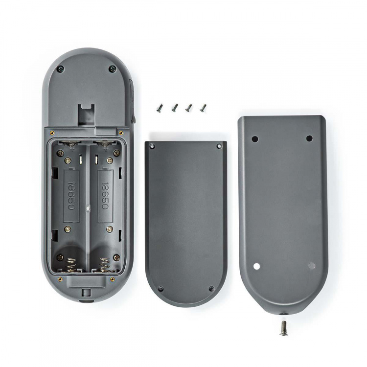 Nedis SmartLife Videodeurbel | Batterij Gevoed | Full HD 1080p | Cloud Opslag (optioneel) / microSD (niet inbegrepen) | IP54 | Met bewegingssensor | Nachtzicht | Grijs