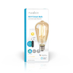 Nedis SmartLife LED Filamentlamp | E27 | 806 lm | 7 W | Warm Wit | 1800 - 3000 K | Glas | Android™ / IOS | ST64 | 1 Stuks
