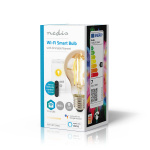 Nedis SmartLife LED Filamentlamp | E27 | 806 lm | 7 W | Warm Wit | 1800 - 3000 K | Glas | Android™ / IOS | Peer | 1 Stuks