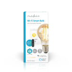 Nedis SmartLife LED Filamentlamp | E27 | 806 lm | 7 W | Warm Wit | 1800 - 3000 K | Glas | Android™ / IOS | Peer | 1 Stuks