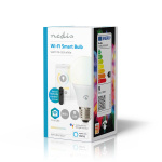 Nedis SmartLife LED Bulb | Wi-Fi | E27 | 806 lm | 9 W | Warm tot Koel Wit | 2700 - 6500 K | Android™ / IOS | Peer | 1 Stuks