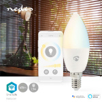 Nedis SmartLife LED Bulb | Wi-Fi | E14 | 470 lm | 4.90 W | Warm tot Koel Wit | 2700 - 6500 K | Android™ / IOS | Kaars | 1 Stuks