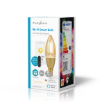 Nedis SmartLife LED Filamentlamp | E14 | 470 lm | 4.90 W | Warm Wit | 1800 - 3000 K | Glas | Android™ / IOS | Kaars | 1 Stuks Nedis SmartLife LED Filamentlamp | E14 | 470 lm | 4.90 W | Warm Wit | 1800 - 3000 K | Glas | Android™ / IOS | Kaars | 1 Stuks