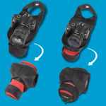 Protective Case with Grip Gri p and Wrap for DSLR, Black/Red