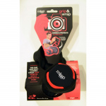 Protective Case with Grip Gri p and Wrap for DSLR, Black/Red