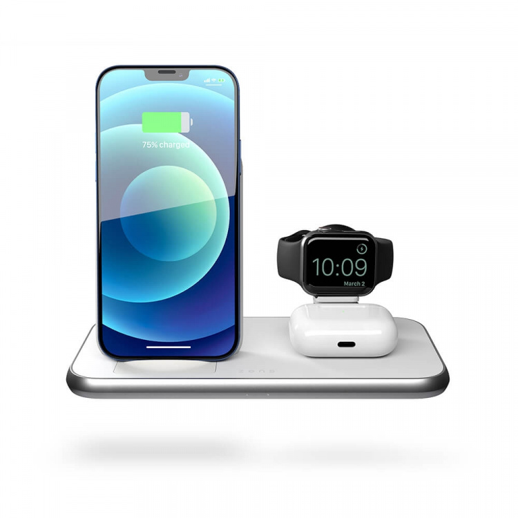 ZENS 4in1 Charger 10W inkl 45W USB-C PD White ZENS 4in1 Charger 10W inkl 45W USB-C PD White