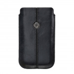 SAMSONITE Mobile Bag Dezir Leather Medium Black SAMSONITE Mobile Bag Dezir Leather Medium Black