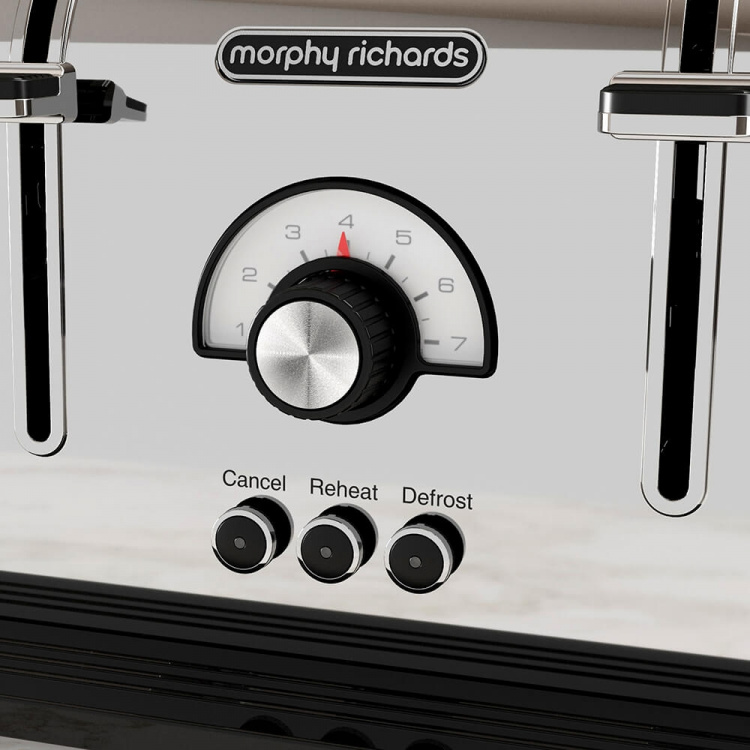 MORPHY RICHARDS Toaster Venture Retro 4Slice Polished