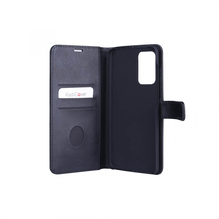 RADICOVER Radiation protected Mobilewallet PU Samsung A72 Flipcover Black RADICOVER Radiation protected Mobilewallet PU Samsung A72 Flipcover Black