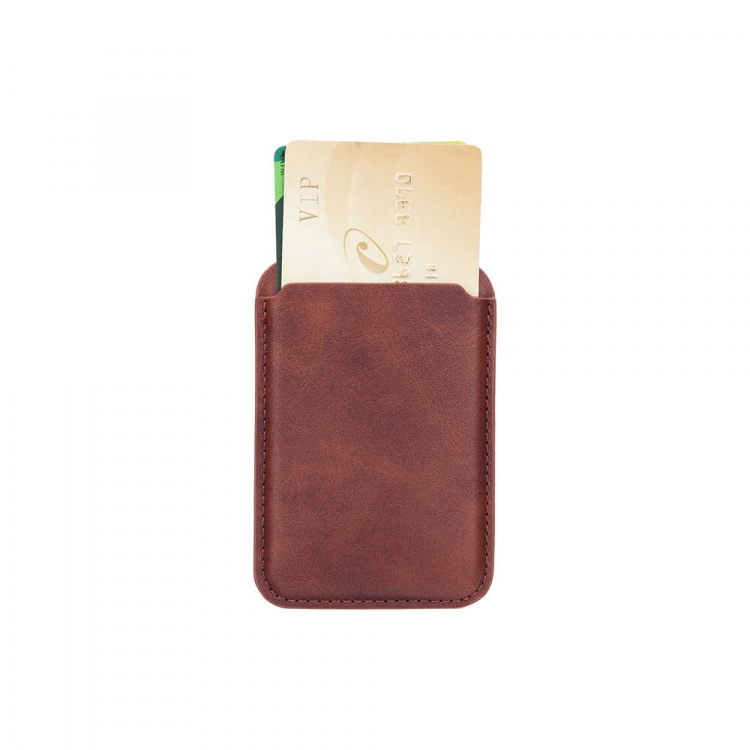 ONSALA Magnetic Cardholder Brown iPhone 12 and later