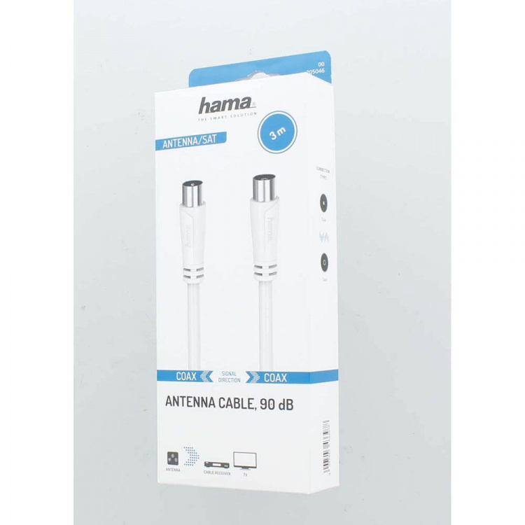 HAMA Antenna Cable 90dB 3.0m White HAMA Antenna Cable 90dB 3.0m White