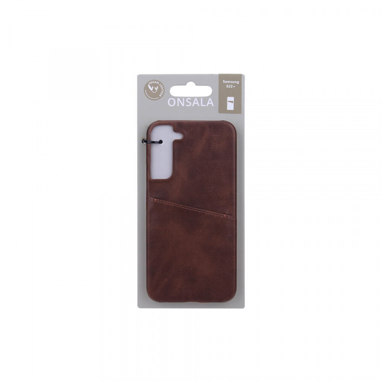 ONSALA Mobilecover Brown with Cardpocket Samsung S22+ ONSALA Mobilecover Brown with Cardpocket Samsung S22+
