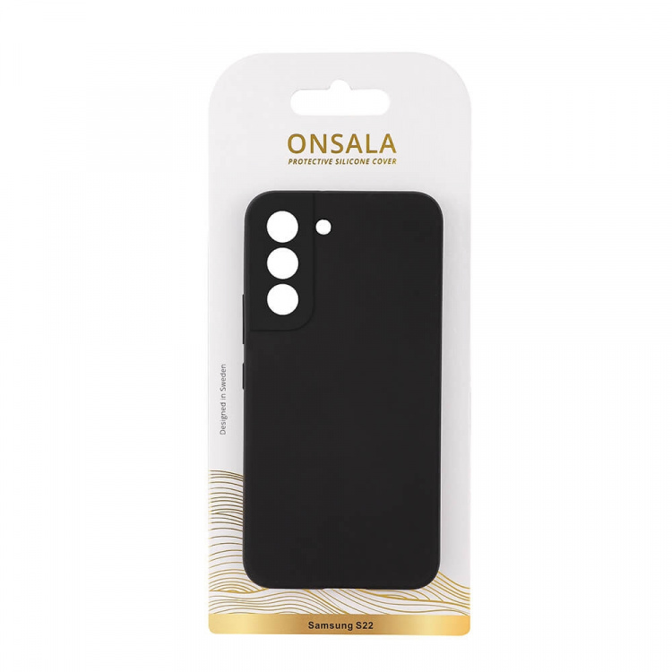 ONSALA Mobilcover Silicone Black Samsung S22 ONSALA Mobilcover Silicone Black Samsung S22