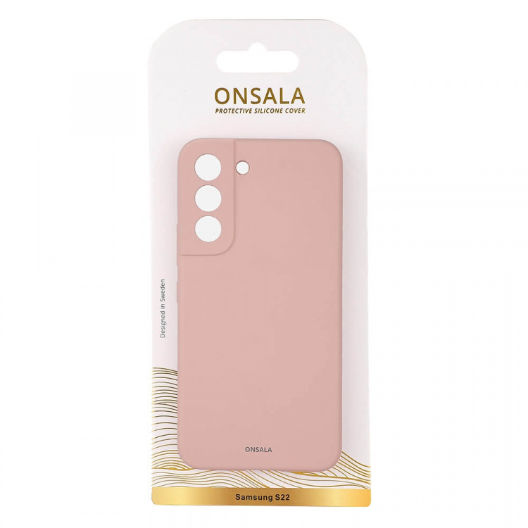 ONSALA Mobilcover Silicone Sand Pink Samsung S22 ONSALA Mobilcover Silicone Sand Pink Samsung S22