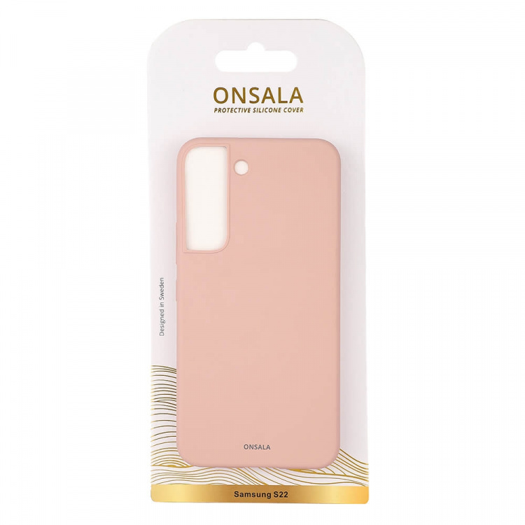 ONSALA Mobilcover Silicone Sand Pink Samsung S22 ONSALA Mobilcover Silicone Sand Pink Samsung S22