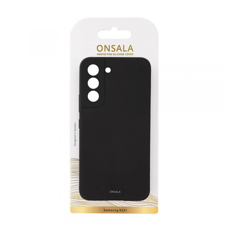 ONSALA Mobilcover Silicone Black Samsung S22+ ONSALA Mobilcover Silicone Black Samsung S22+