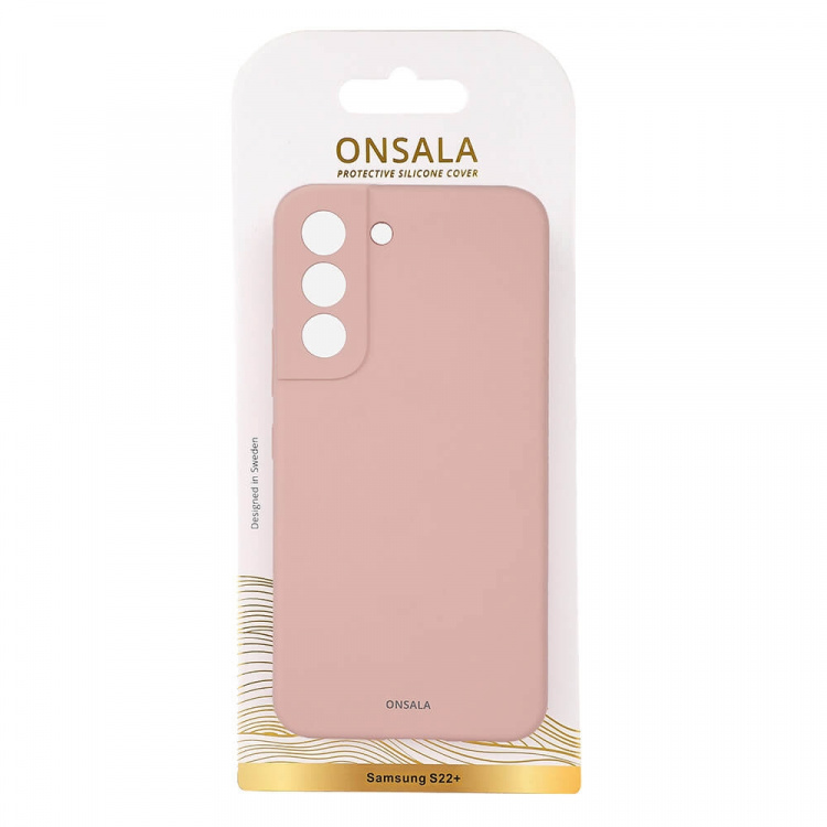 ONSALA Mobilcover Silicone Sand Pink Samsung S22+ ONSALA Mobilcover Silicone Sand Pink Samsung S22+