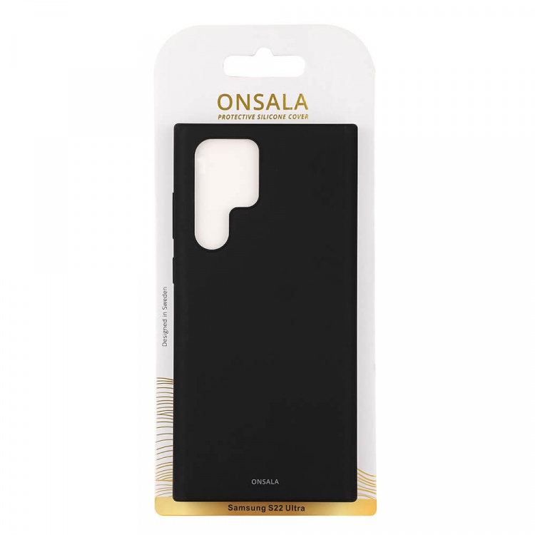 ONSALA Mobilcover Silicone Black Samsung S22 Ultra ONSALA Mobilcover Silicone Black Samsung S22 Ultra