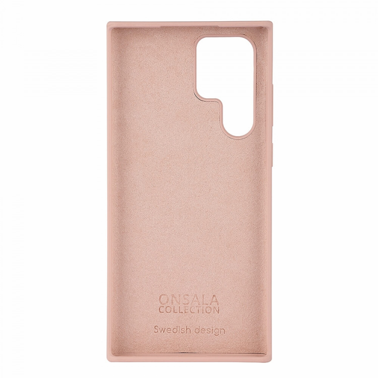 ONSALA Mobilcover Silicone Sand Pink Samsung S22 Ultra