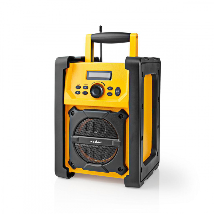 Nedis FM-Radio | Bouwradio | FM | Batterij Gevoed / Netvoeding | Digitaal | 15 W | Scherm grootte: 2.2  Nedis FM-Radio | Bouwradio | FM | Batterij Gevoed / Netvoeding | Digitaal | 15 W | Scherm grootte: 2.2