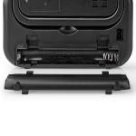 Nedis FM-Radio | Draagbaar Model | AM / FM | Batterij Gevoed / Netvoeding | Analoog | 1.8 W | Zwart-Wit Scherm | Koptelefoonoutput | Handgreep | Grijs / Zwart
