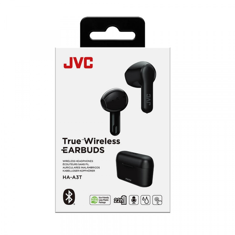 JVC Headphone In-Ear True Wireless HA-A3T Black JVC Headphone In-Ear True Wireless HA-A3T Black