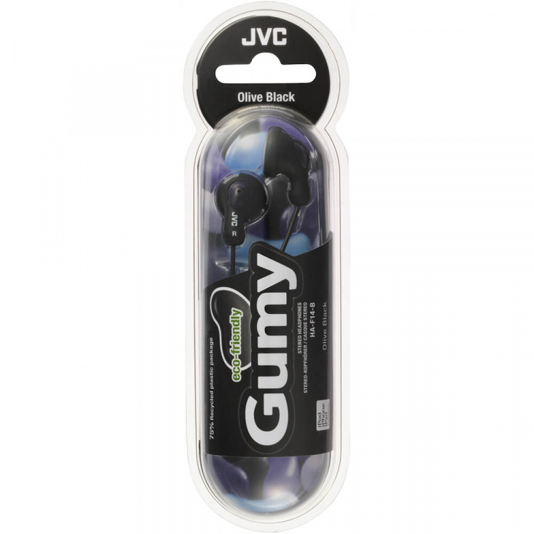 JVC Headphone F14 Gumy In-Ear Black JVC Headphone F14 Gumy In-Ear Black