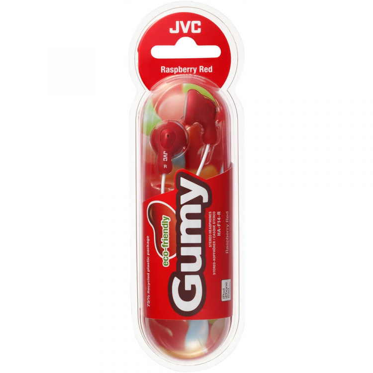 JVC Headphone F14 Gumy In-Ear Red JVC Headphone F14 Gumy In-Ear Red