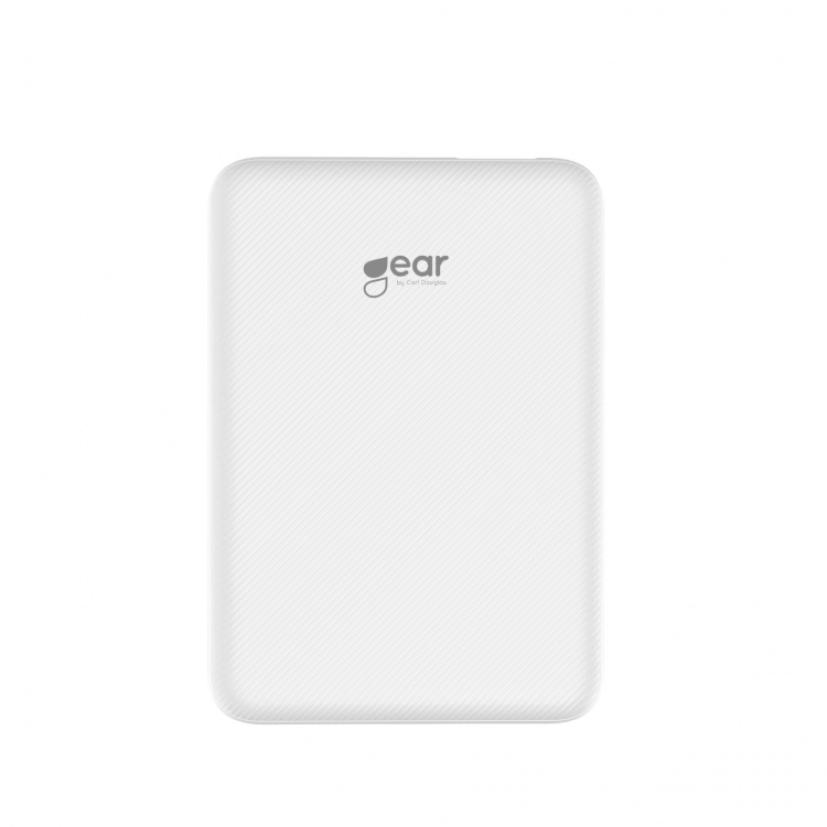 GEAR Powerbank 10 000mAh LiPolymer Ultracompact 2.1A 1xUSB-C 2xUSB-A 1xMicroUSB White GEAR Powerbank 10 000mAh LiPolymer Ultracompact 2.1A 1xUSB-C 2xUSB-A 1xMicroUSB White
