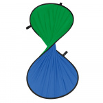 HAMA Folding Background 2-in-2 Green/Blue 150x200 cm