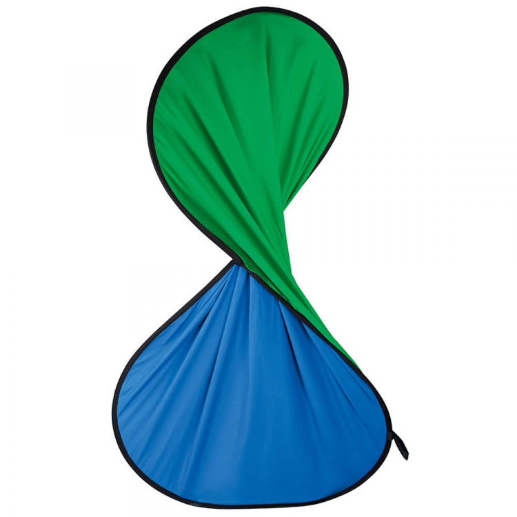 HAMA Folding Background 2-in-2 Green/Blue 150x200 cm