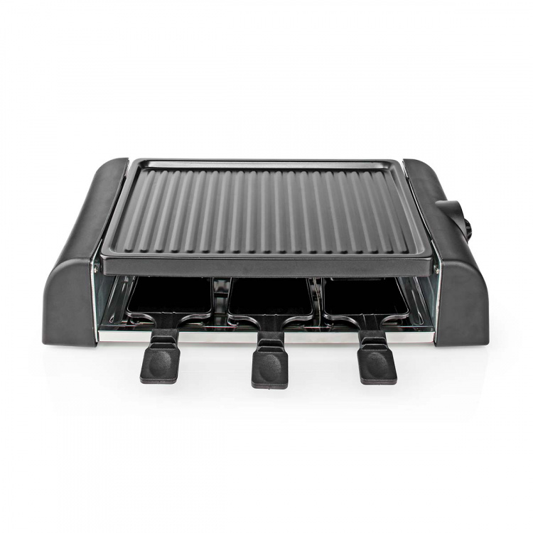 Nedis Gourmet / Raclette | Grill | 6 Personen | Spatel | Temperatuurinstelling | Anti-aanbak laag | Rechthoek