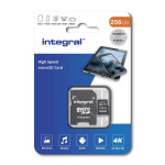 INTEGRAL 256 GB High Speed microSDHC/XC V30 UHS-I U3-geheugenkaart