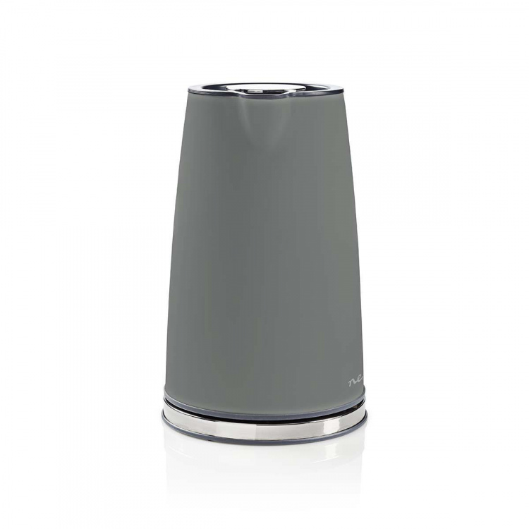 Nedis Waterkoker | 1.7 l | Soft-Touch | Grijs | 360 graden draaibaar | Verborgen verwarmingselement | Strix®-controller | Droogkookbeveiliging Nedis Waterkoker | 1.7 l | Soft-Touch | Grijs | 360 graden draaibaar | Verborgen verwarmingselement | Strix®-controller | Droogkookbeveiliging