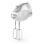 Nedis Handmixer | 200 W | 5-Snelheden | Turbo-functie | 2 Deeghaken / 2 Kloppers | Grijs / Wit