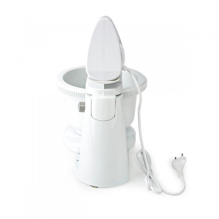 Nedis Handmixer | 200 W | 5-Snelheden | Turbo-functie | Draaikom / 2 Deeghaken / 2 Kloppers | Grijs / Wit