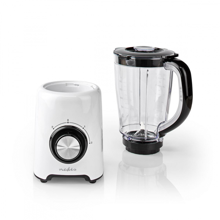 Nedis Blender | 800 W | 1.5 l | Kunststof | 2-Snelheden | Wit