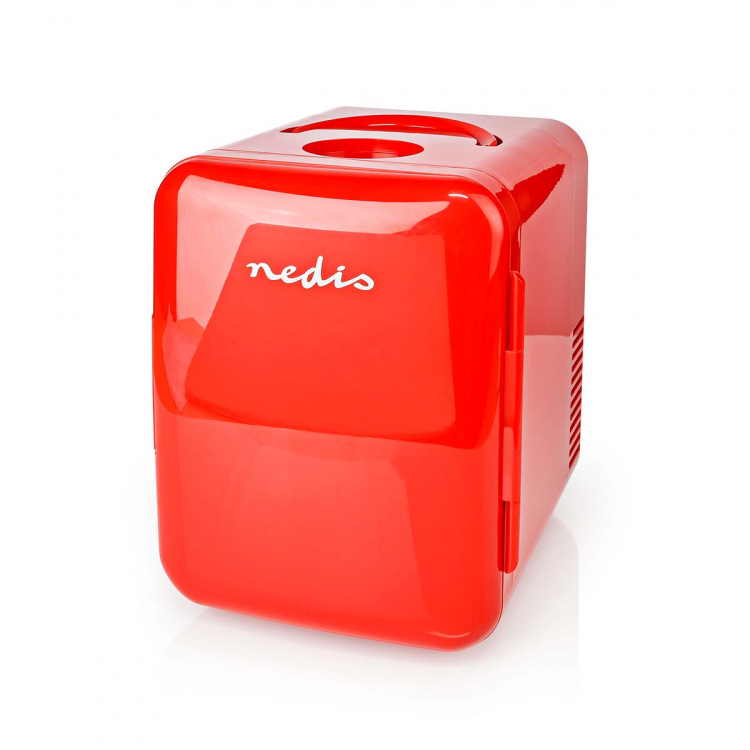 Nedis Draagbare Minikoelkast | 4 l | 12 V DC / 100 - 240 V AC | Rood