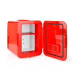 Nedis Draagbare Minikoelkast | 4 l | 12 V DC / 100 - 240 V AC | Rood