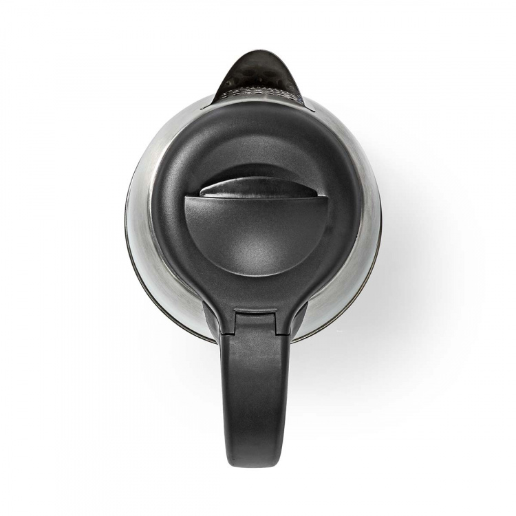 Nedis Waterkoker | 1.7 l | Roestvrij Staal | Aluminium / Zwart | 360 graden draaibaar | Verborgen verwarmingselement | Strix®-controller | Droogkookbeveiliging