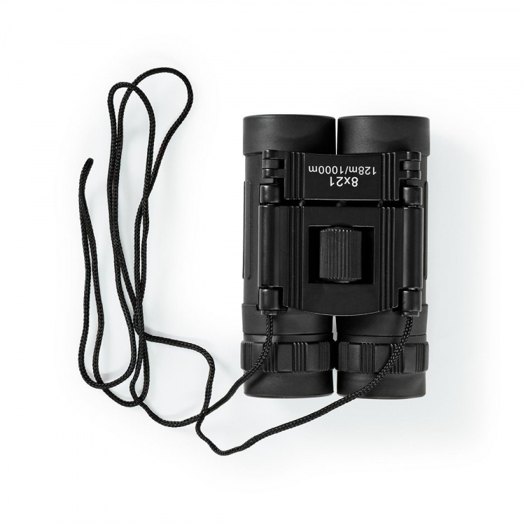 Nedis Verrekijker | Vergroting: 8 x | Diameter objectieflens: 21 mm | Gezichtsveld: 128 m | Inclusief reistas | Zwart