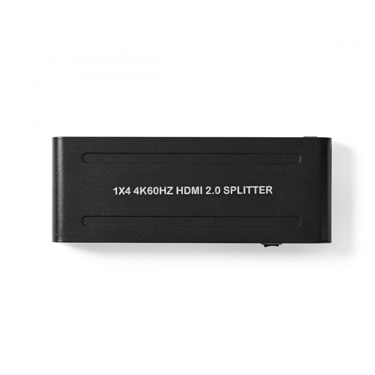 Nedis HDMI™-Splitter | 4-Poorts poort(en) | 4x HDMI™ Output | 4K@60Hz | 18 Gbps | Metaal | Antraciet