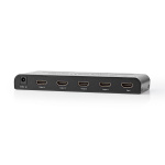 Nedis HDMI™-Splitter | 4-Poorts poort(en) | 4x HDMI™ Output | 4K@60Hz | 18 Gbps | Metaal | Antraciet