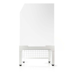 Nedis Verhoger voor Wasmachine en Wasdroger | Draadmand | 200 kg | Wit