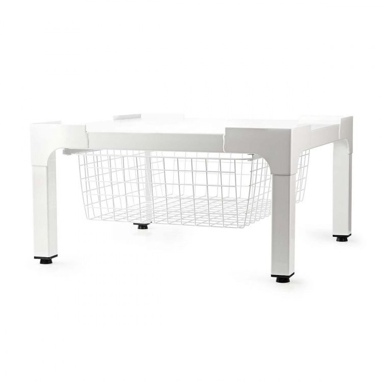 Nedis Verhoger voor Wasmachine en Wasdroger | Draadmand | 200 kg | Wit