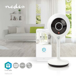 Nedis SmartLife Camera voor Binnen | Full HD 1080p | Cloud Opslag (optioneel) / microSD (niet inbegrepen) | Met bewegingssensor | Nachtzicht | Wit