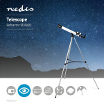 Nedis Telescoop | Diafragma: 50 mm | Brandpuntsafstand: 600 mm | Finderscope: 5 x 24 | Maximale werkhoogte: 125 cm | Tripod | Wit / Zwart Nedis Telescoop | Diafragma: 50 mm | Brandpuntsafstand: 600 mm | Finderscope: 5 x 24 | Maximale werkhoogte: 125 cm | Tripod | Wit / Zwart